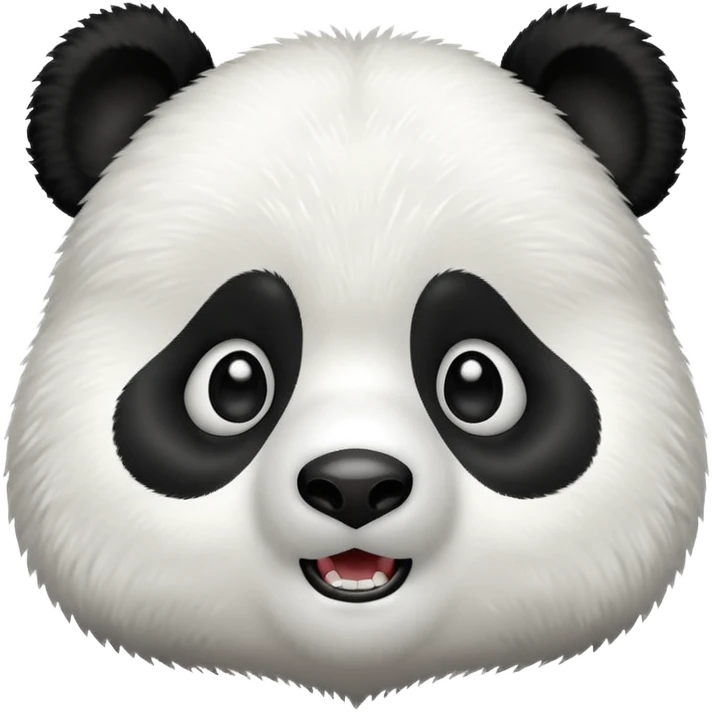 shocked panda bear emoji