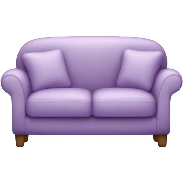 cozy sofa light purple emoji