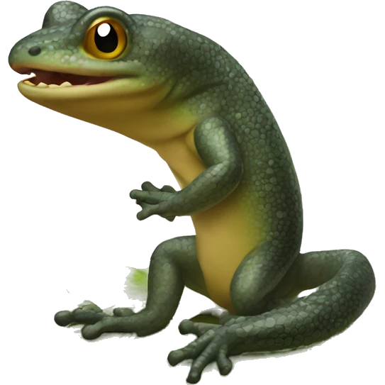 Salamander in staurn emoji