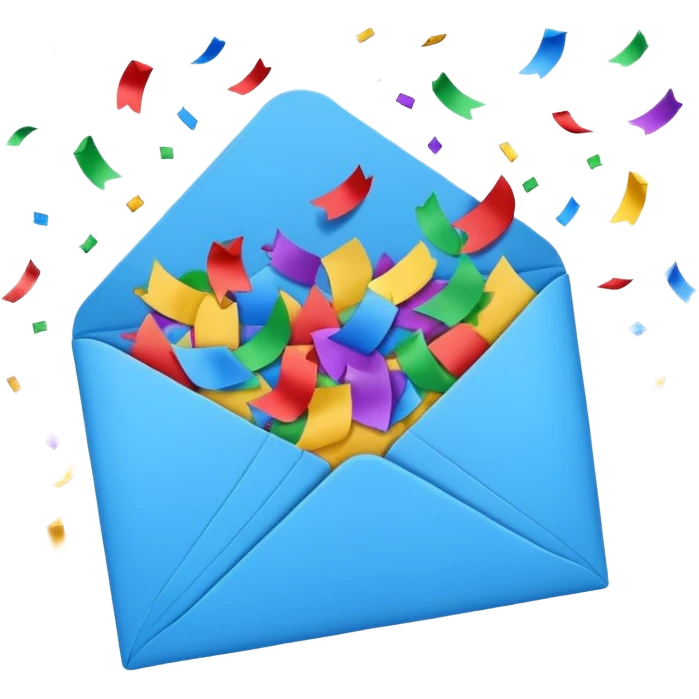 envelope with confetti emoji