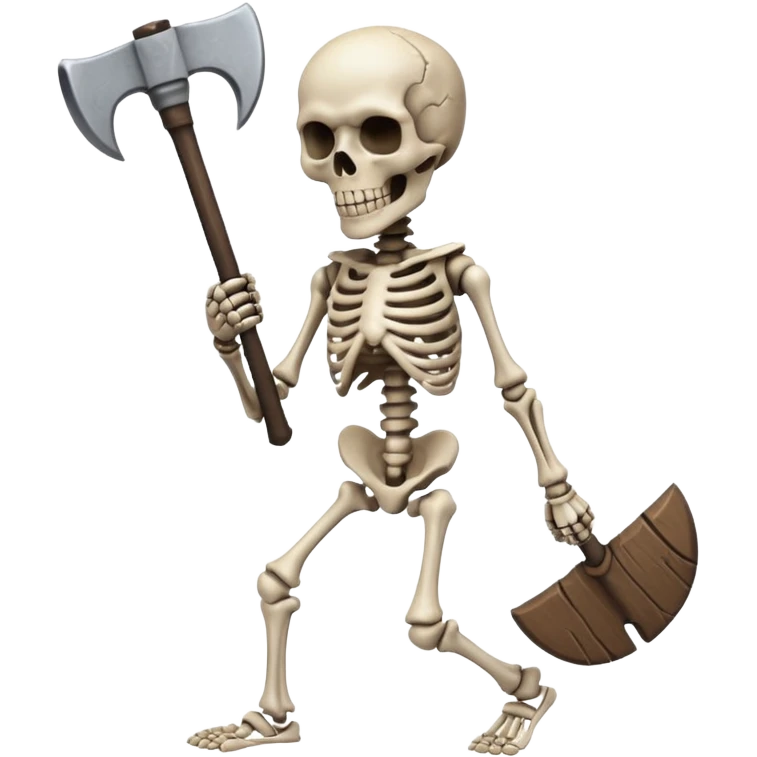  skeleton with axe  emoji