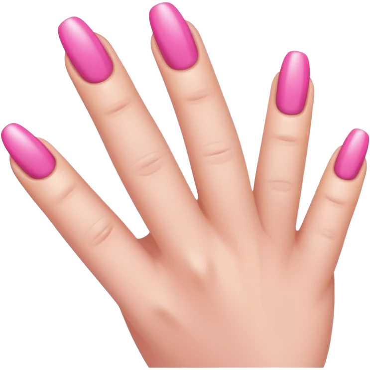 Pink nails emoji