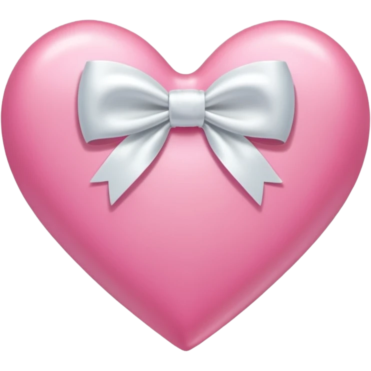 Pink heart with bow emoji