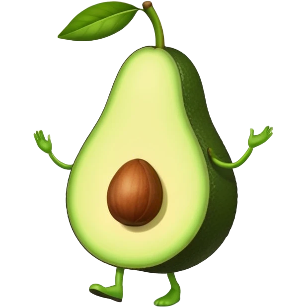 Walking avocado  emoji