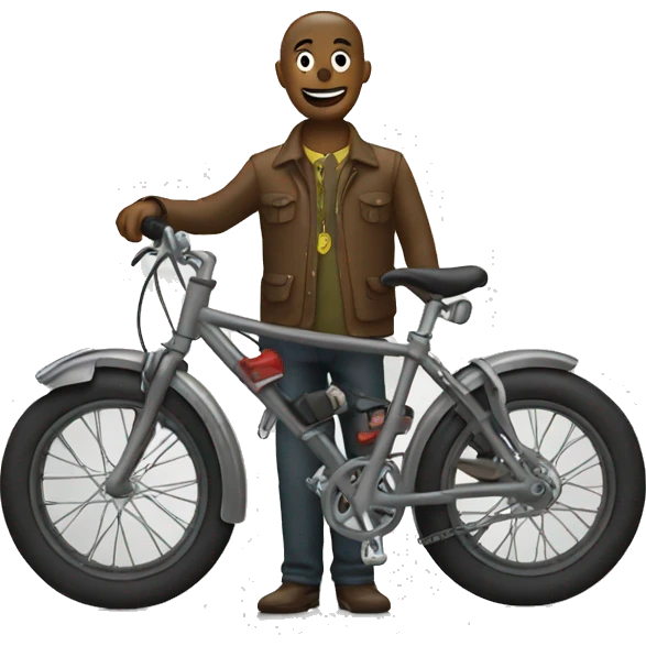 Show with bike emoji