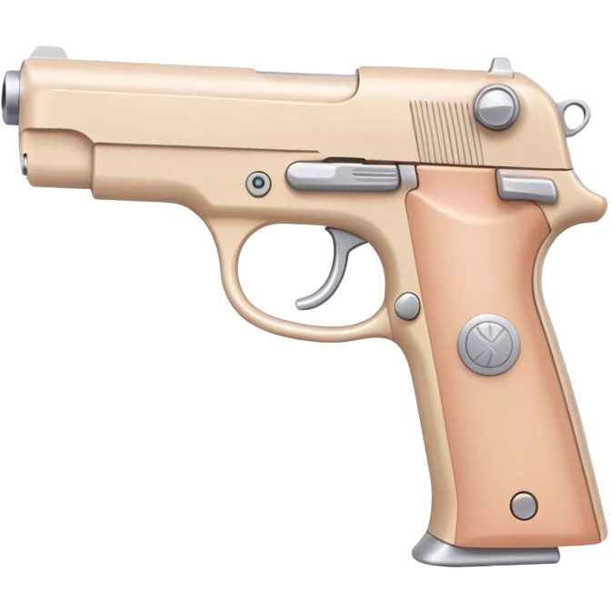  beige pastel pistol emoji