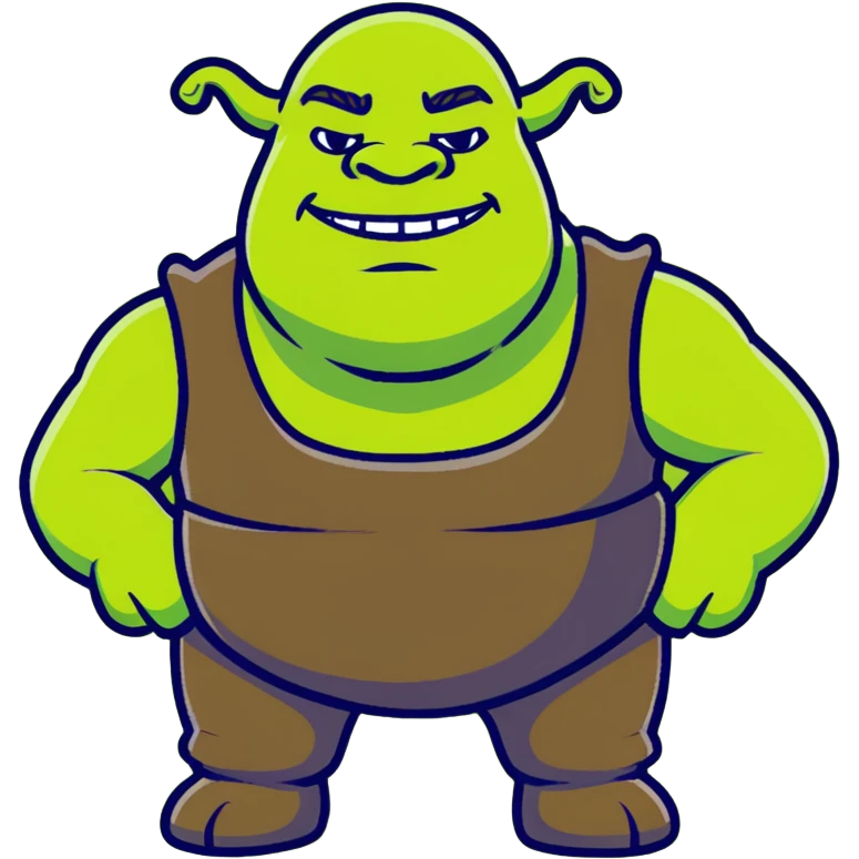 Shrek the green ogre emoji