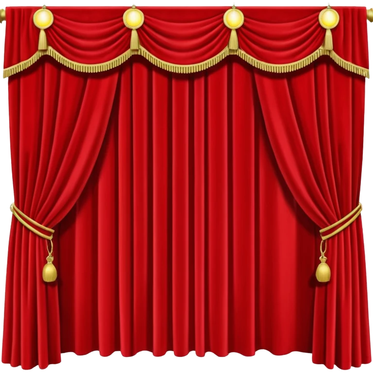 stage curtain with a spotlight emoji