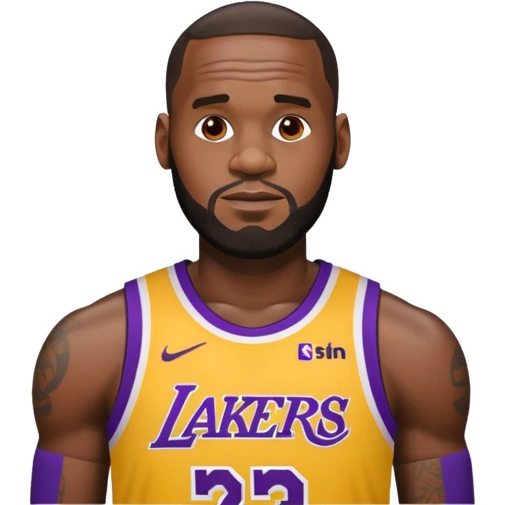 LeBron James Lakers emoji