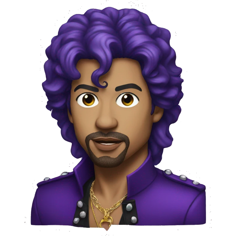 Singer Prince, Purple Rain emoji