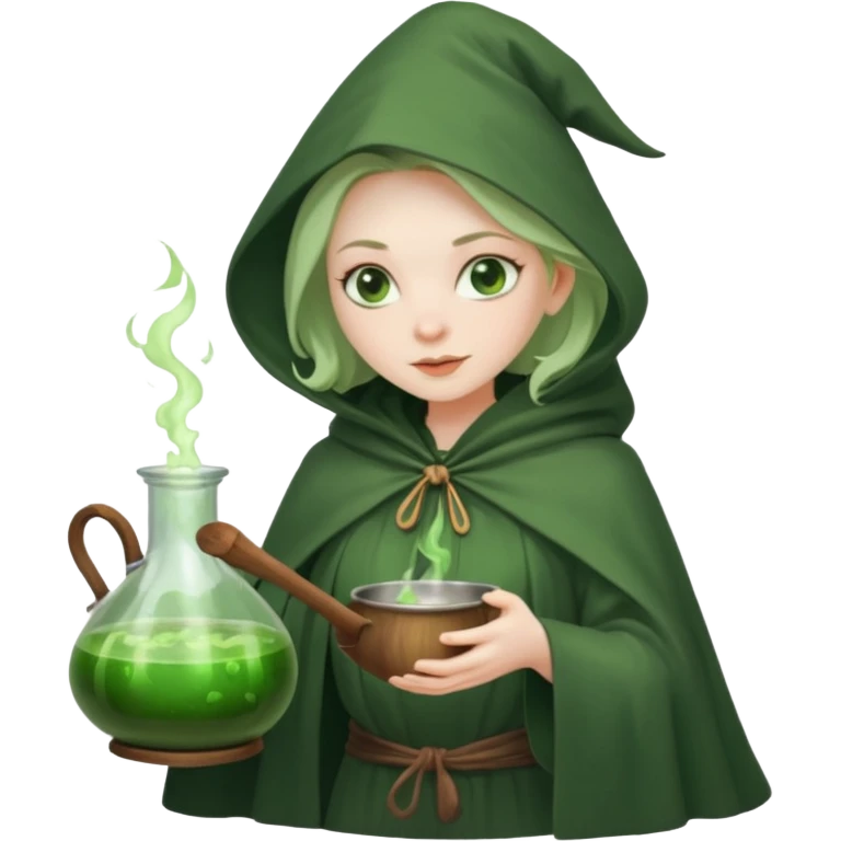 green witch cooking potion emoji