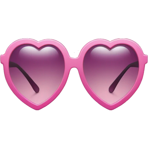 Pink heart sunglasses  emoji