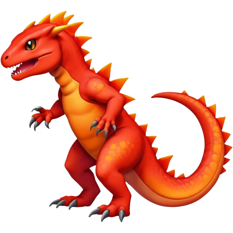 Guilmon-Salandit-Charmeleon-Fakémon-hybrid-creature (full body)  emoji