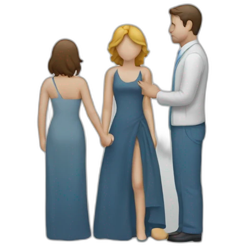 un homme qui embrasse une femme emoji