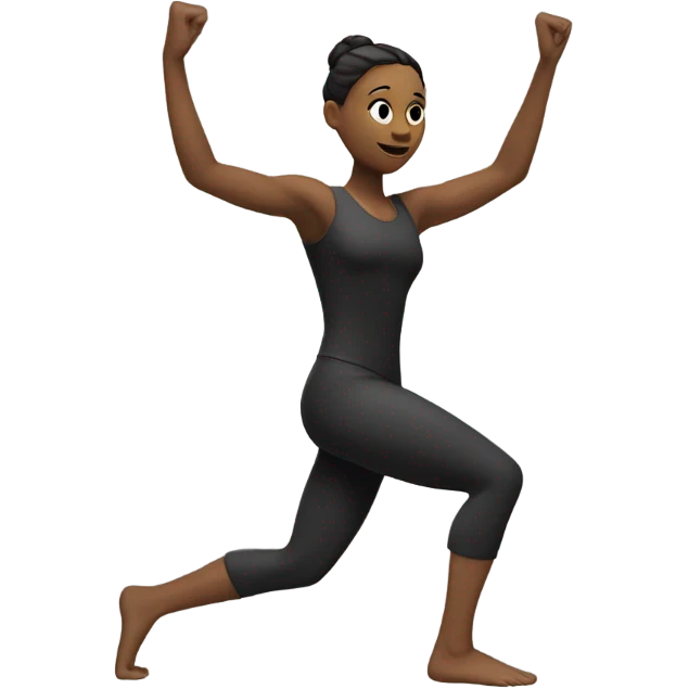 Dancing squatting emoji