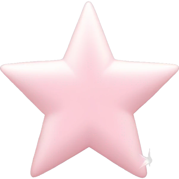 pale pink star sparkle emoji