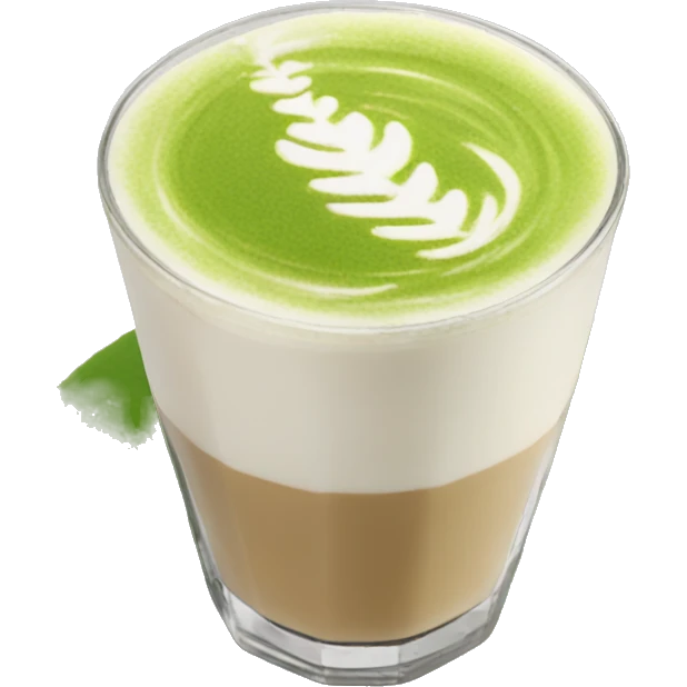 Matcha latte iced  emoji