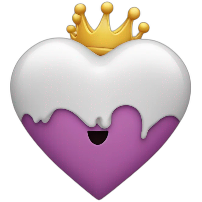 Corazon con una corona emoji