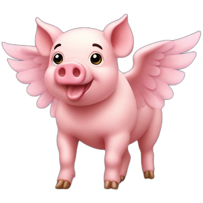 winged pig emoji