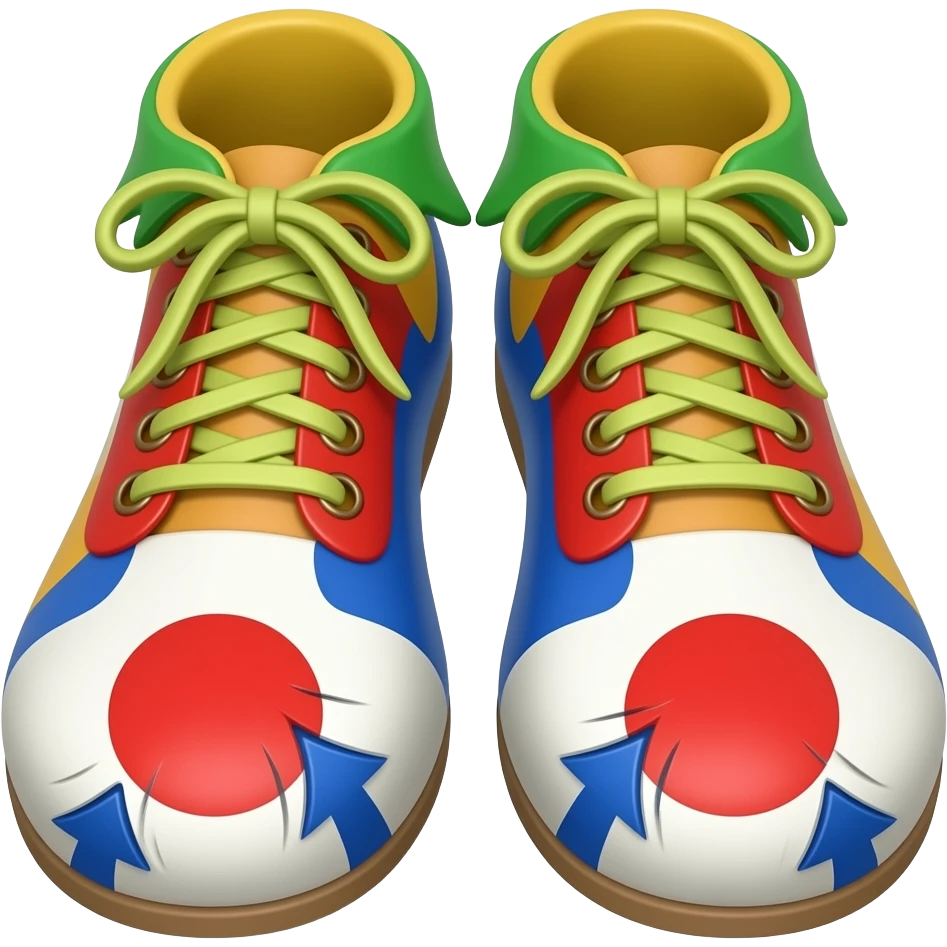 toes ripping of clown shoes emoji