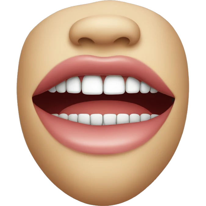 Sensual mouth emoji