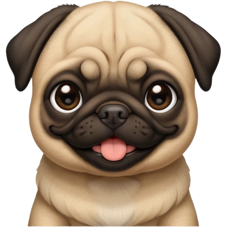 smile pug baby face emoji