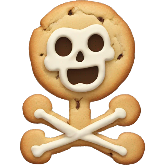cookie skeleton emoji