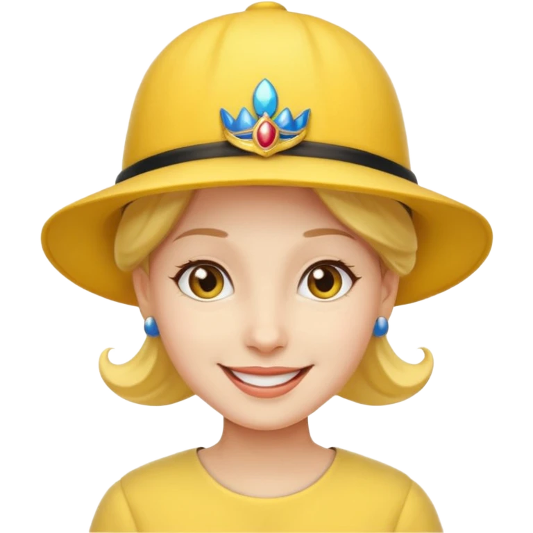 royal with yellow hat emoji