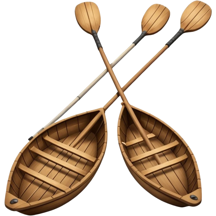 Crossed rowing ores emoji