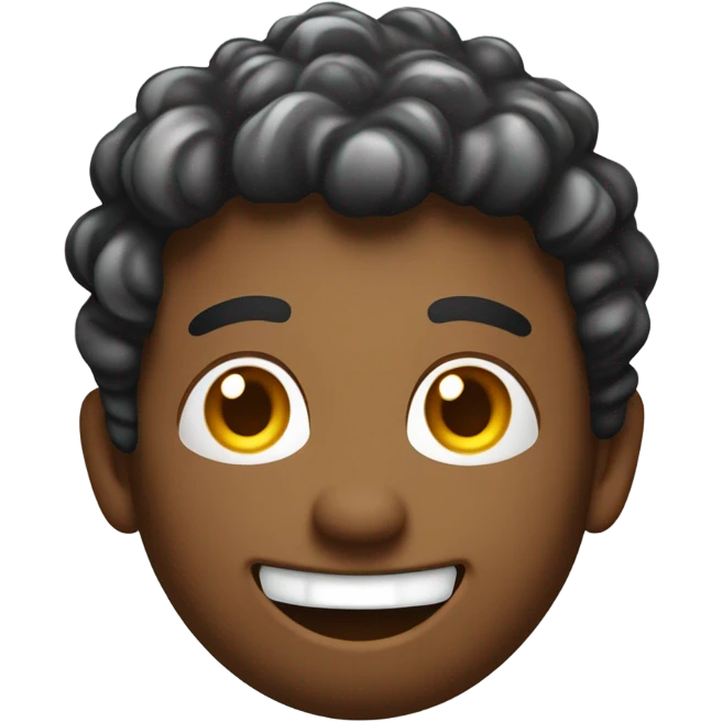 Happy face with salt emoji