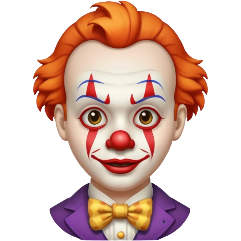 clown with proper formal haircut emoji