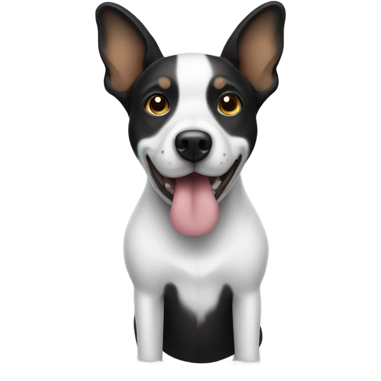 Black bullseye target dog emoji