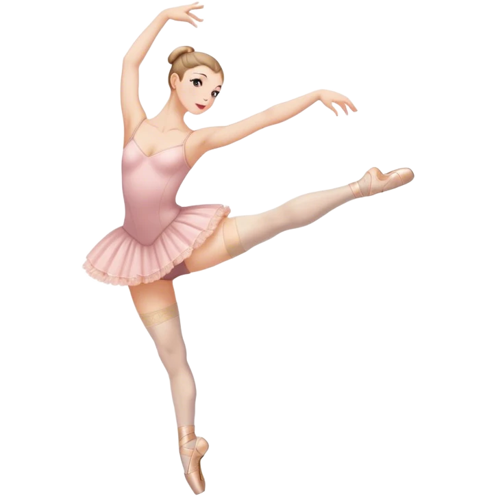 Ballet dancer in thigh highs emoji