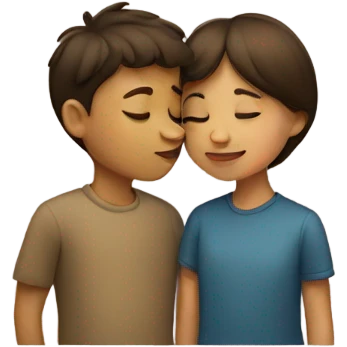 Boy and girl kissing  emoji