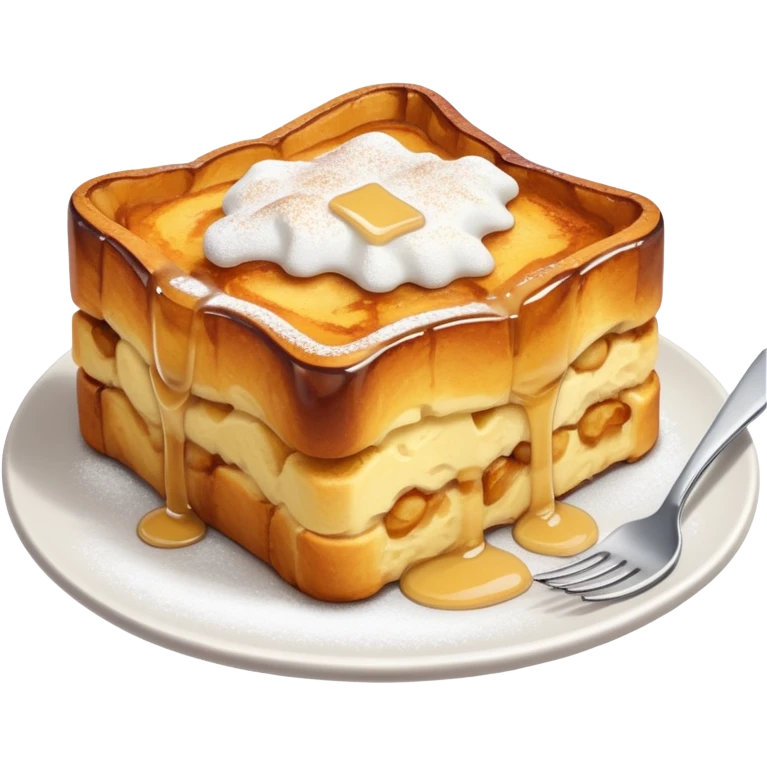French toast bread pudding  emoji