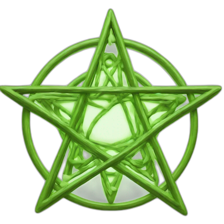 high tech pentagram emoji