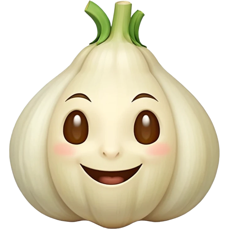 happy garlic emoji