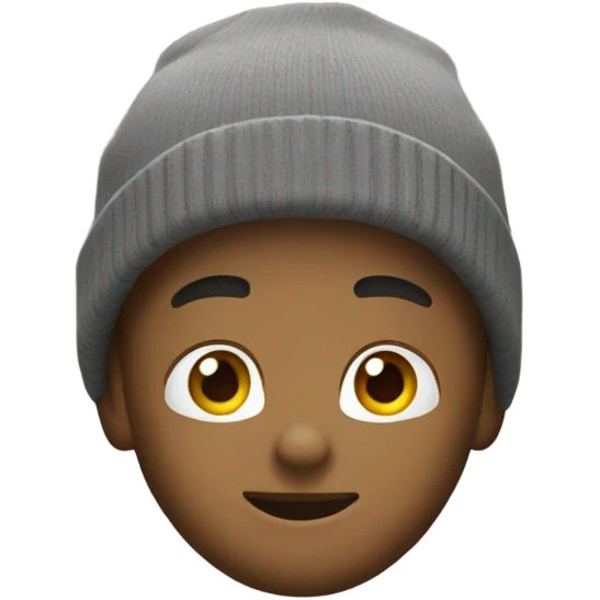 Me with a grey carhartt beanie on emoji