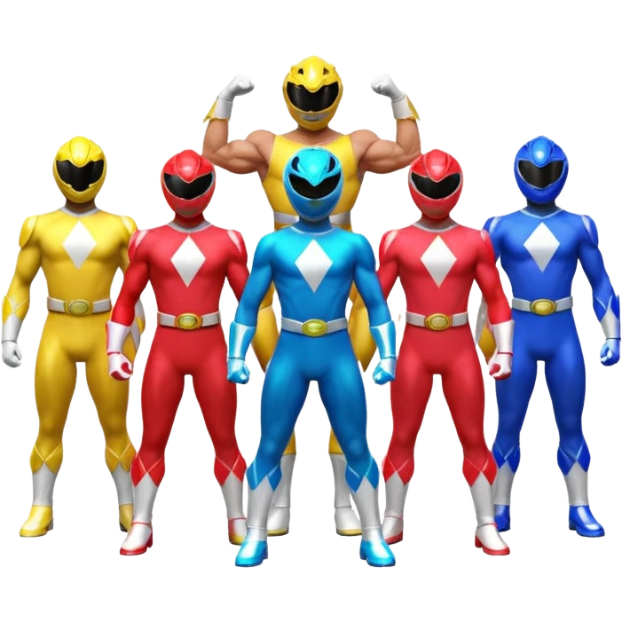 Mighty morphin power rangers emoji