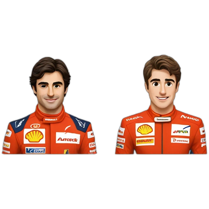 Carlos sainz and Charles leclerc emoji