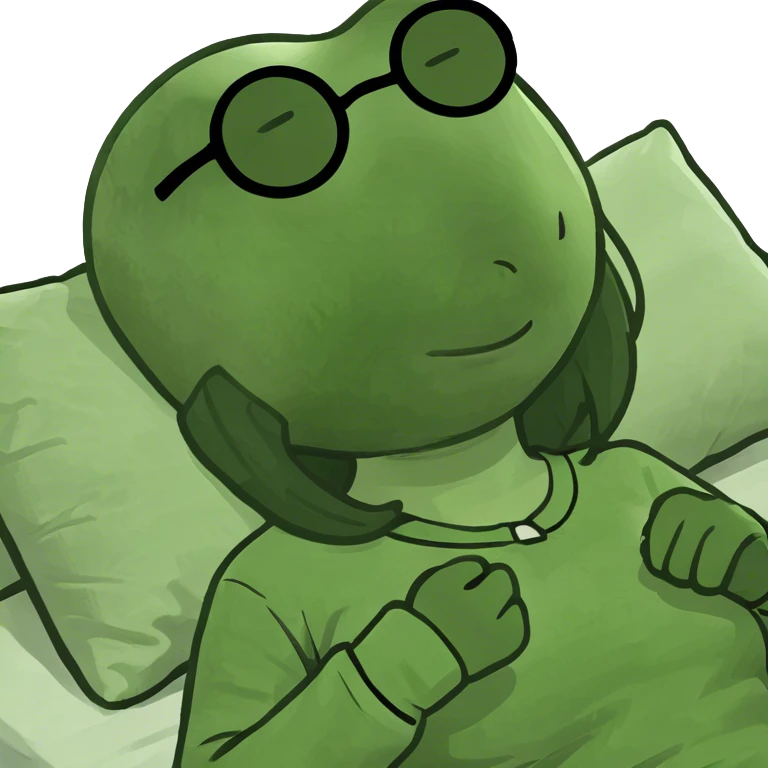 Dead tired girl in bed  emoji