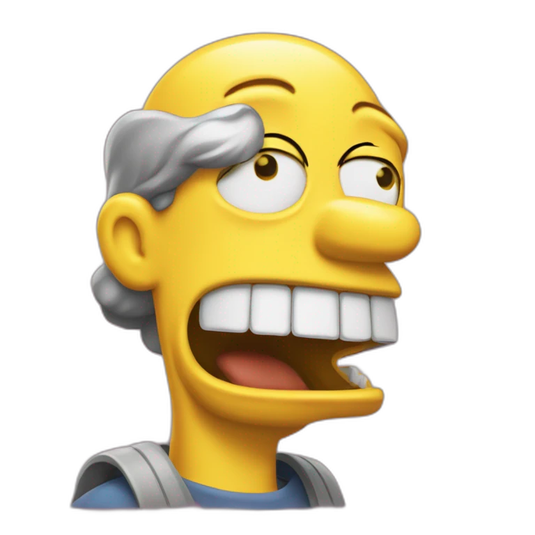 Omer simpson qui pleure de rire emoji