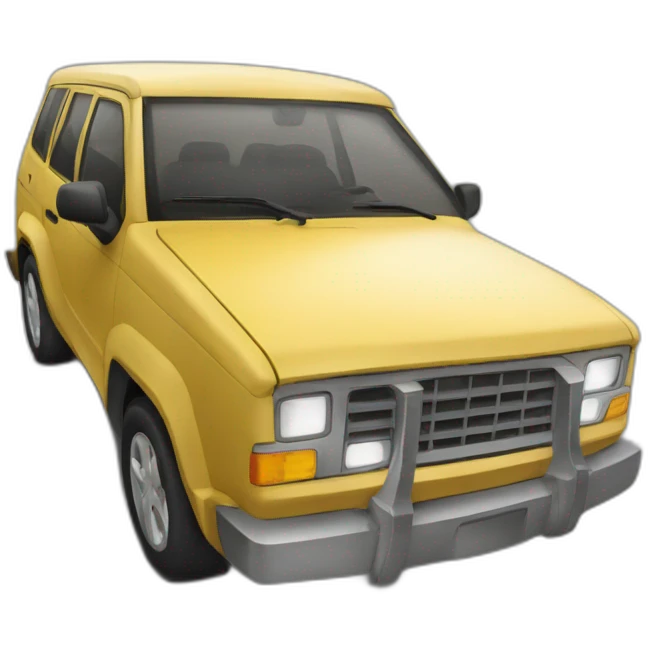 UNE VOITUR SUR UN POTO emoji