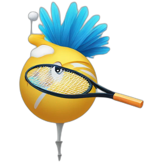 Badminton birdie emoji