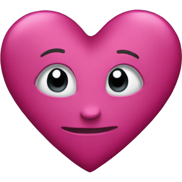 create a dark pink heart  emoji