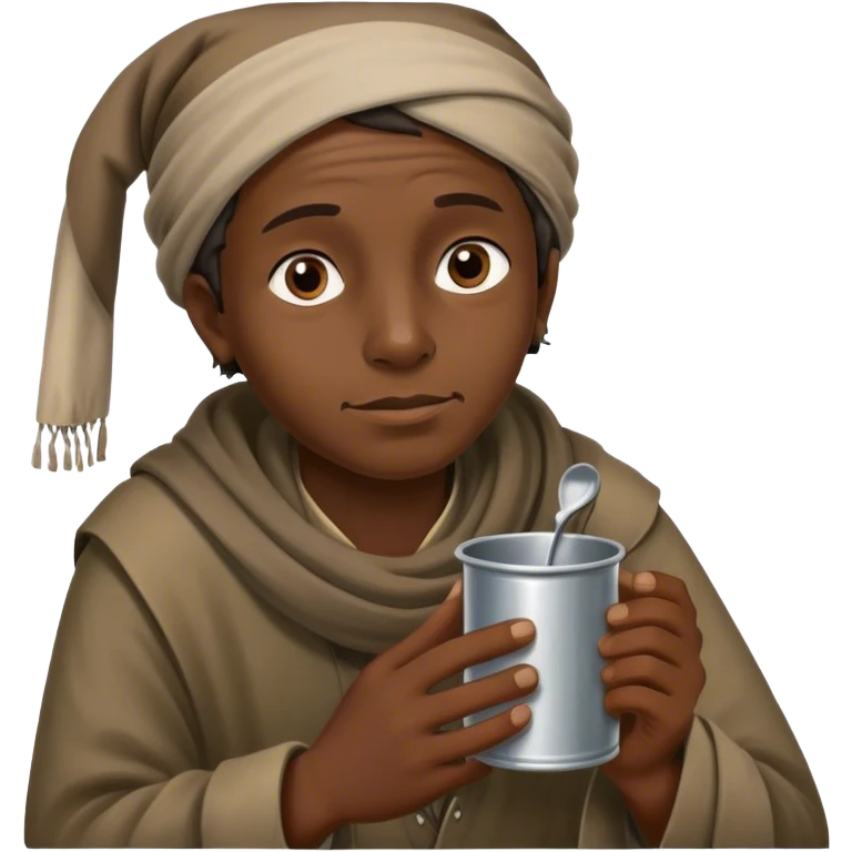 Beggar with tin cup  emoji