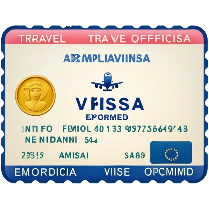 Travel visa emoji