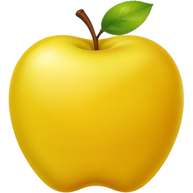 Yellow version of green apple emoji