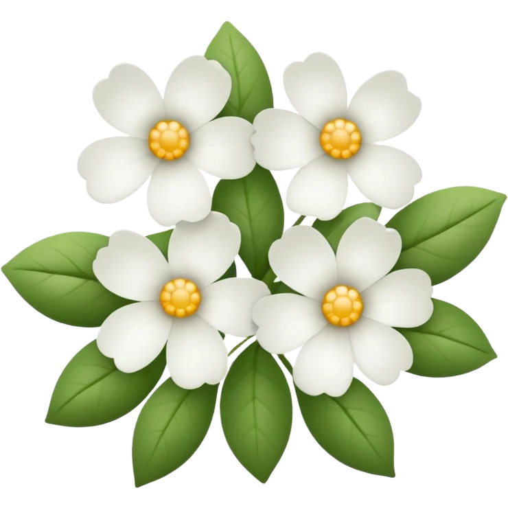 White flowers emoji