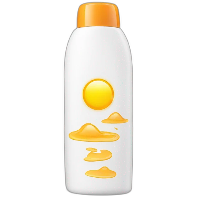 Sunscreen bottle emoji